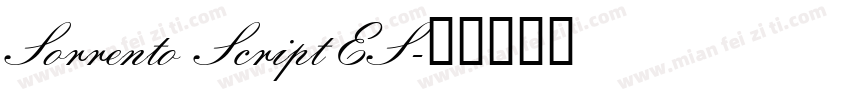 Sorrento Script ES字体转换